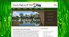 Desktop Screenshot of lincolnhighwayrvpark.com